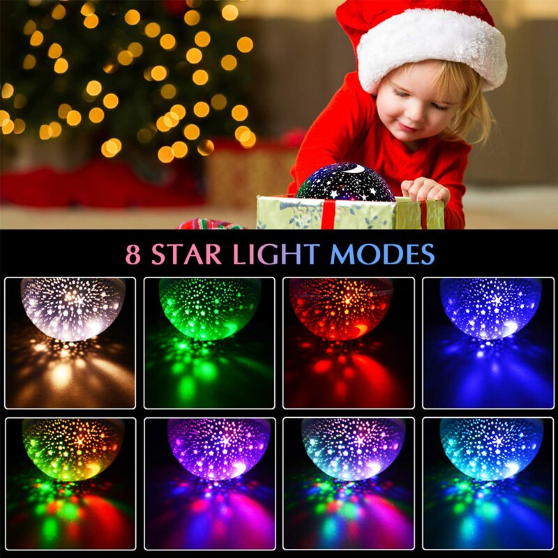 Starry Night Projector - Rotating Galaxy Lamp