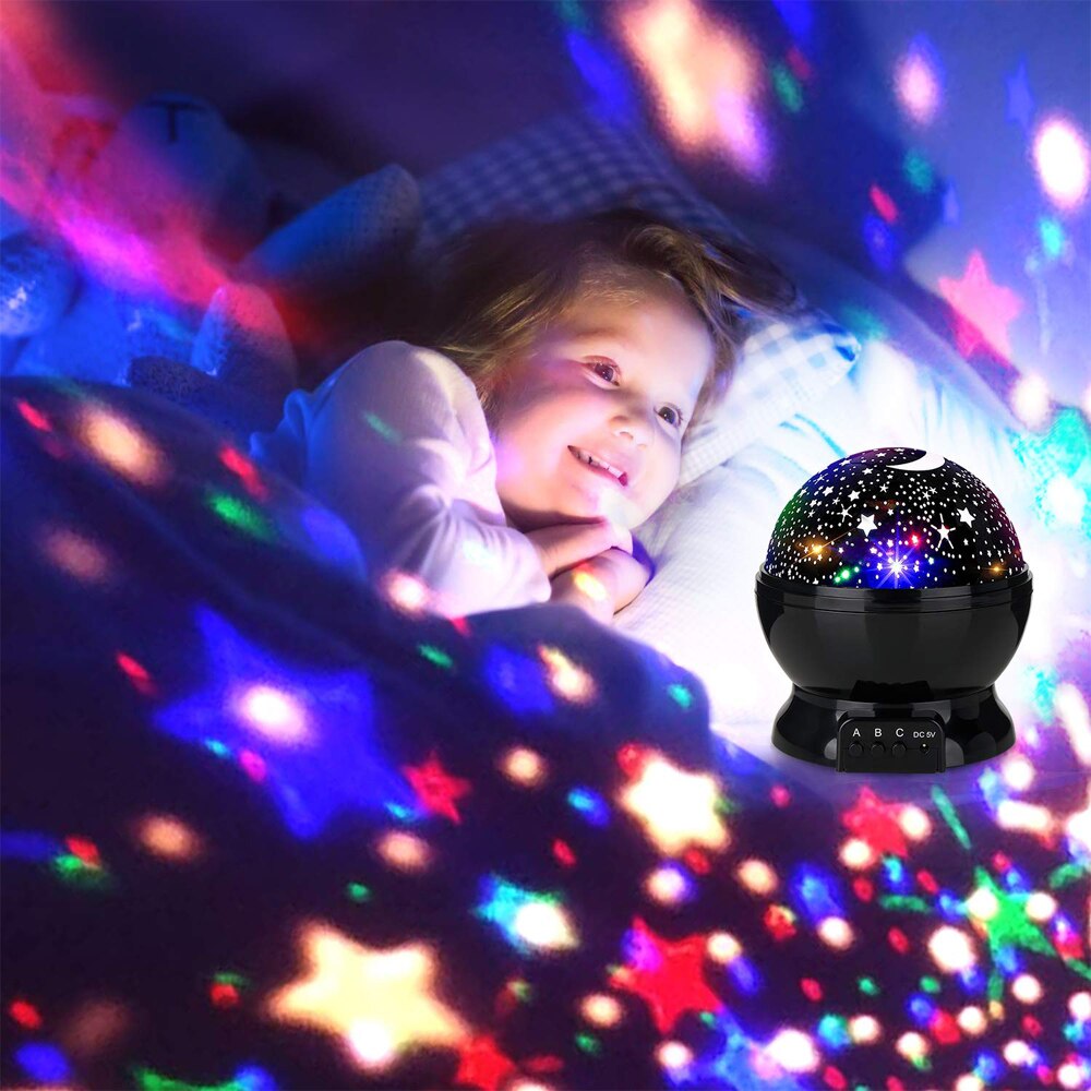 Starry Night Projector - Rotating Galaxy Lamp