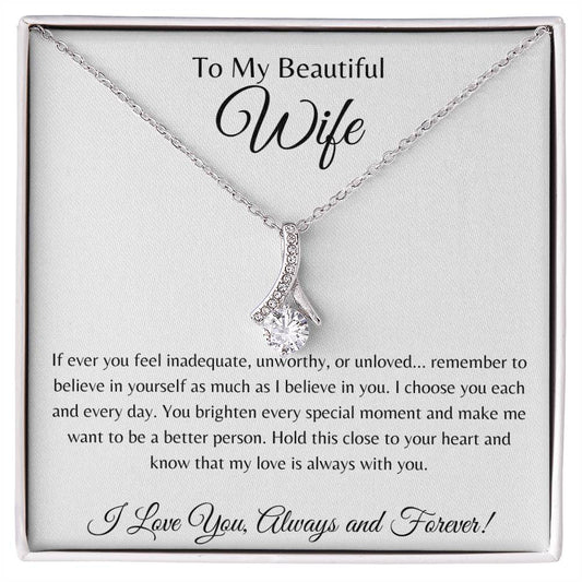 Alluring Necklace - To My Beautiful Wife