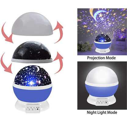 Starry Night Projector - Rotating Galaxy Lamp