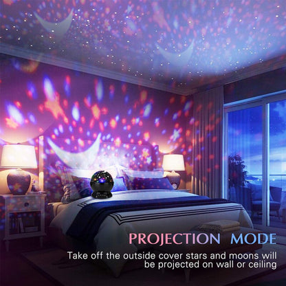 Starry Night Projector - Rotating Galaxy Lamp