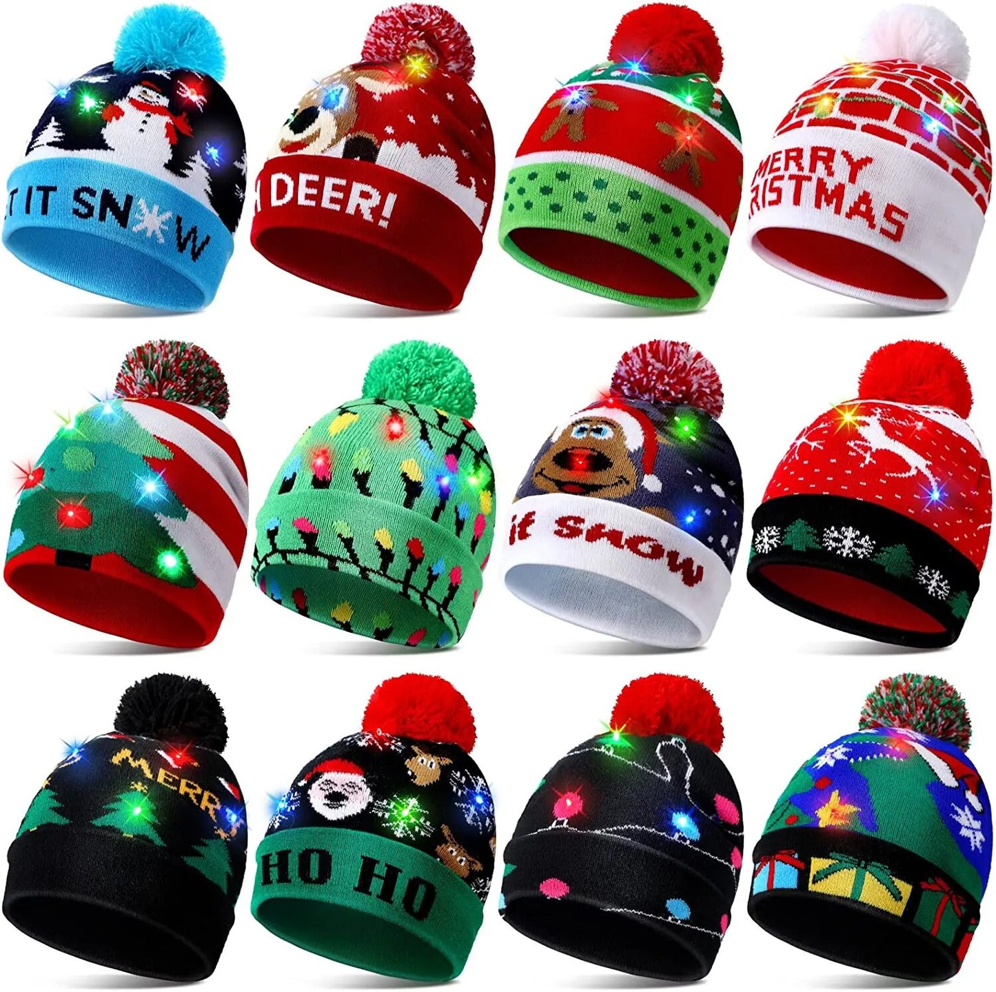 Christmas LED Knit Hat