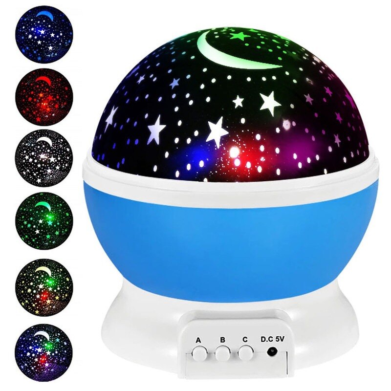 Starry Night Projector - Rotating Galaxy Lamp