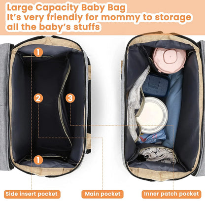 2-in-1 Diaper Bag & Crib