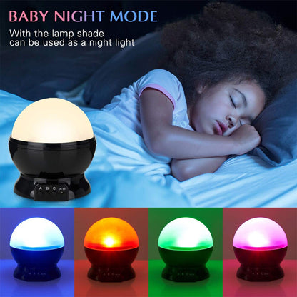 Starry Night Projector - Rotating Galaxy Lamp