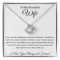 To My Beautiful Wife - Love Knot Necklace