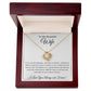 To My Beautiful Wife - Love Knot Necklace