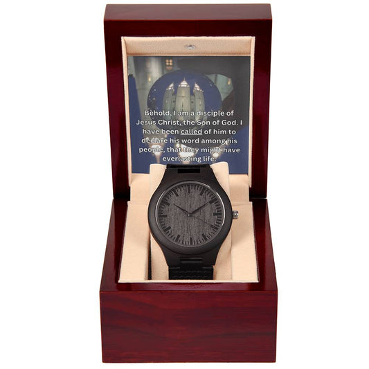 Missionary Wooden Watch - Temple Reflection