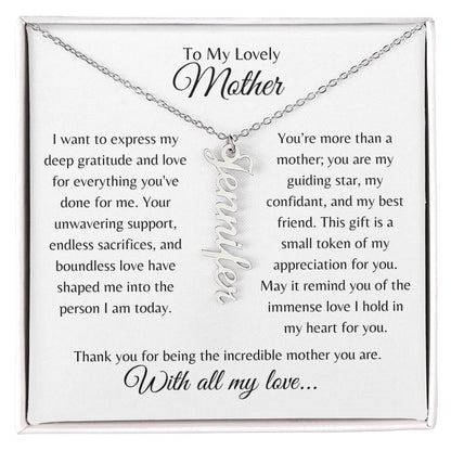 Personalized Name Necklace for Mom