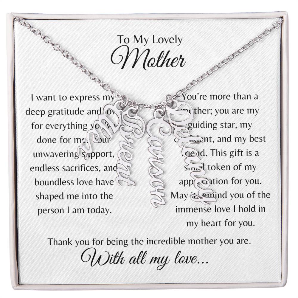 Personalized Name Necklace for Mom