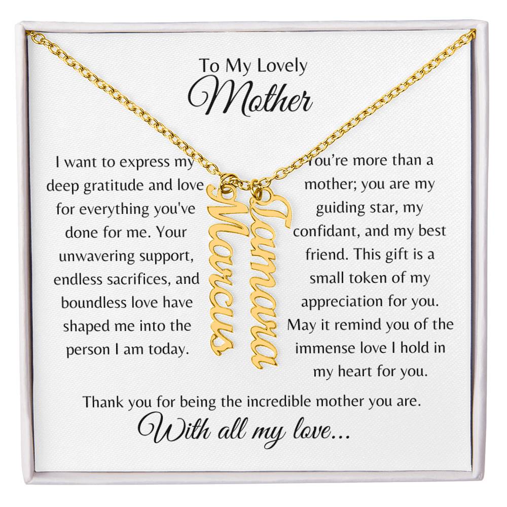 Personalized Name Necklace for Mom