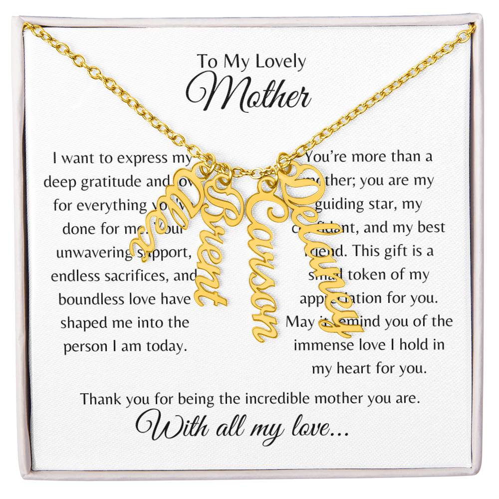 Personalized Name Necklace for Mom