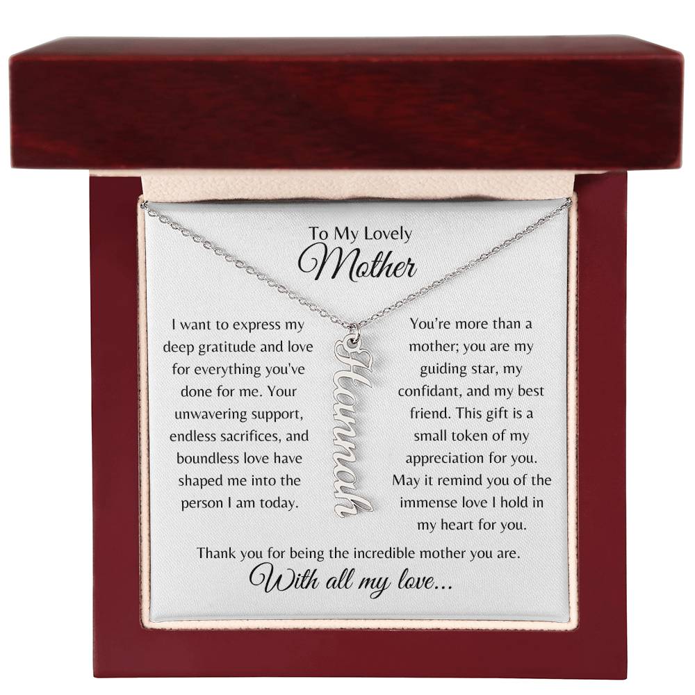 Personalized Name Necklace for Mom