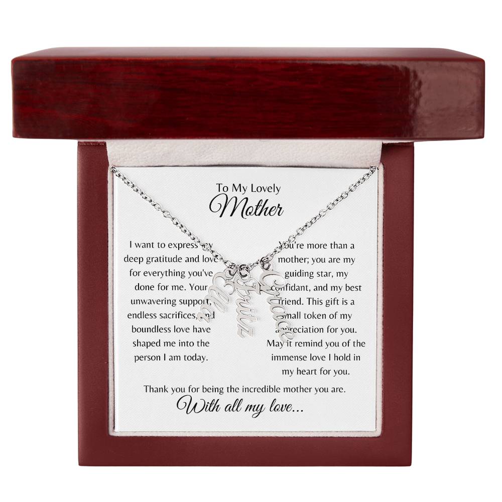 Personalized Name Necklace for Mom