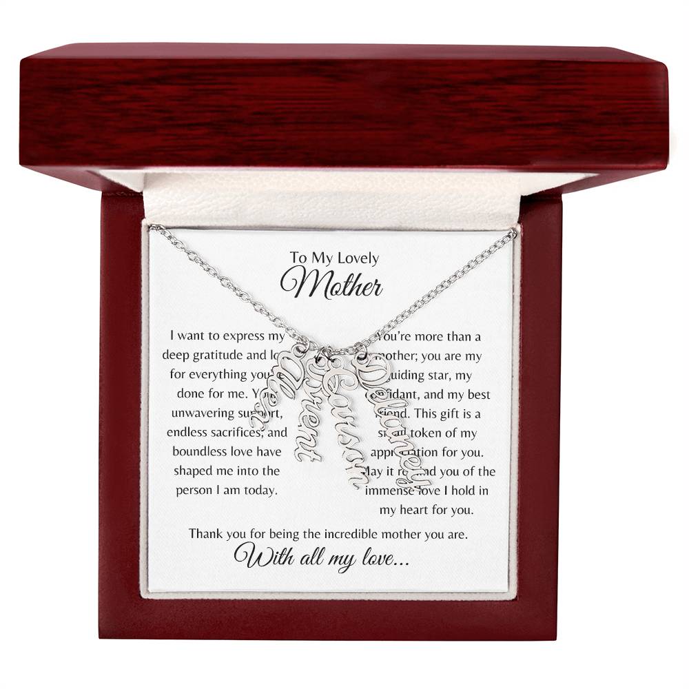 Personalized Name Necklace for Mom