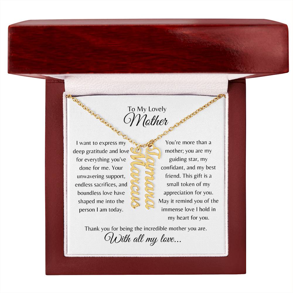 Personalized Name Necklace for Mom