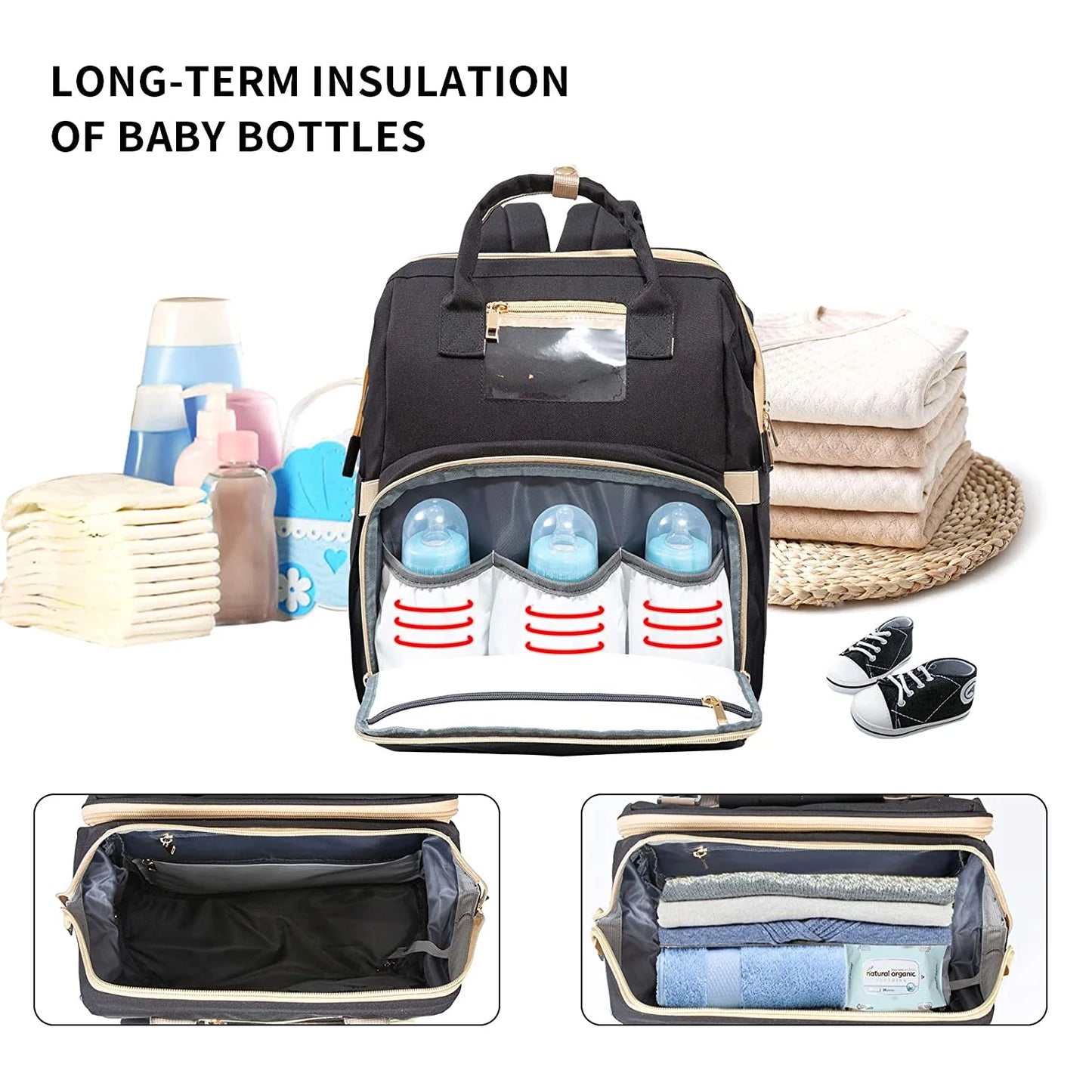 2-in-1 Diaper Bag & Crib